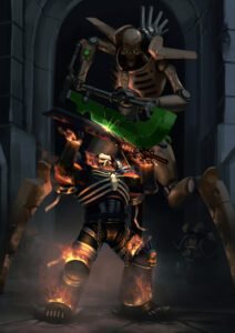 damned legionary v necron skorpekh destroyer