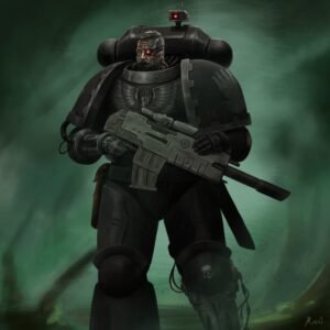 warhammer 40k   iron hands space marine by waruhameru40kart dexx4ry